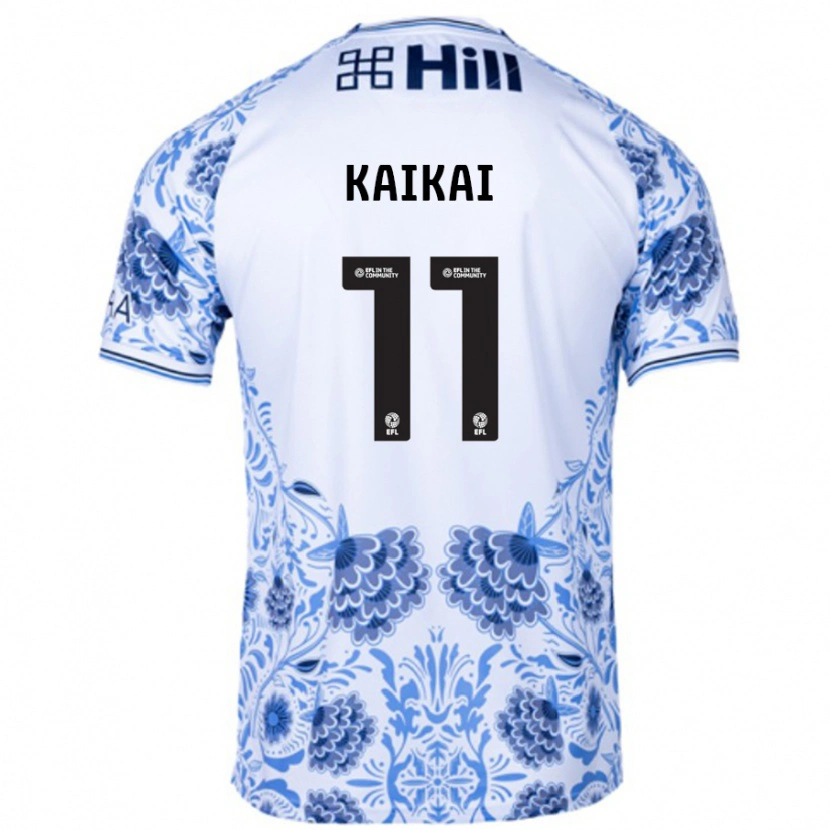Danxen Donna Maglia Sullay Kaikai #11 Bianco Blu Kit Gara Away 2024/25 Maglietta