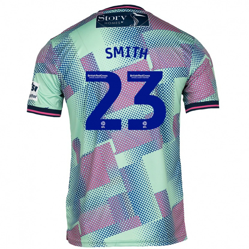 Danxen Donna Maglia Jude Smith #23 Verde Kit Gara Away 2024/25 Maglietta