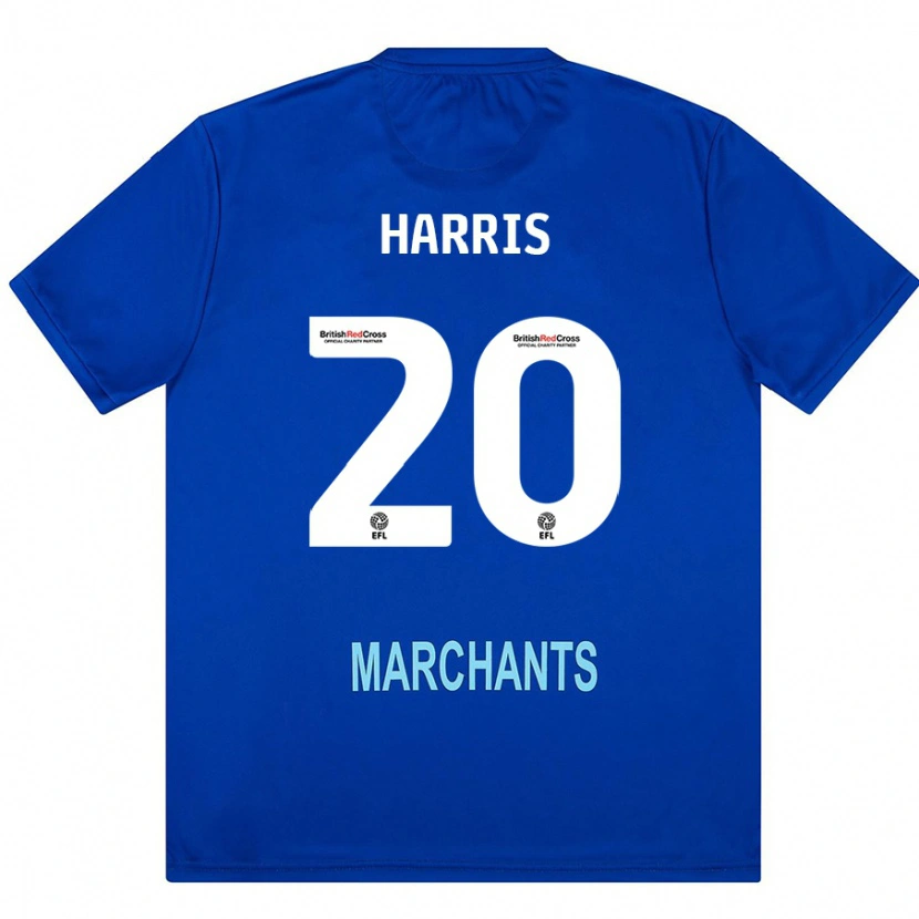 Danxen Donna Maglia Max Harris #20 Verde Kit Gara Away 2024/25 Maglietta