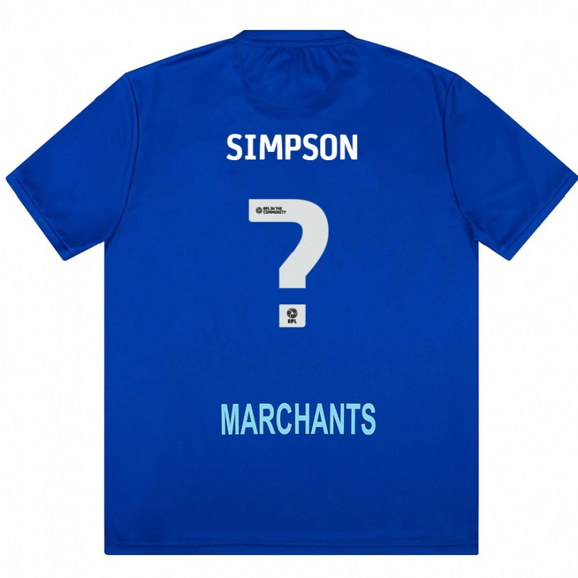 Danxen Donna Maglia Jay Simpson #0 Verde Kit Gara Away 2024/25 Maglietta