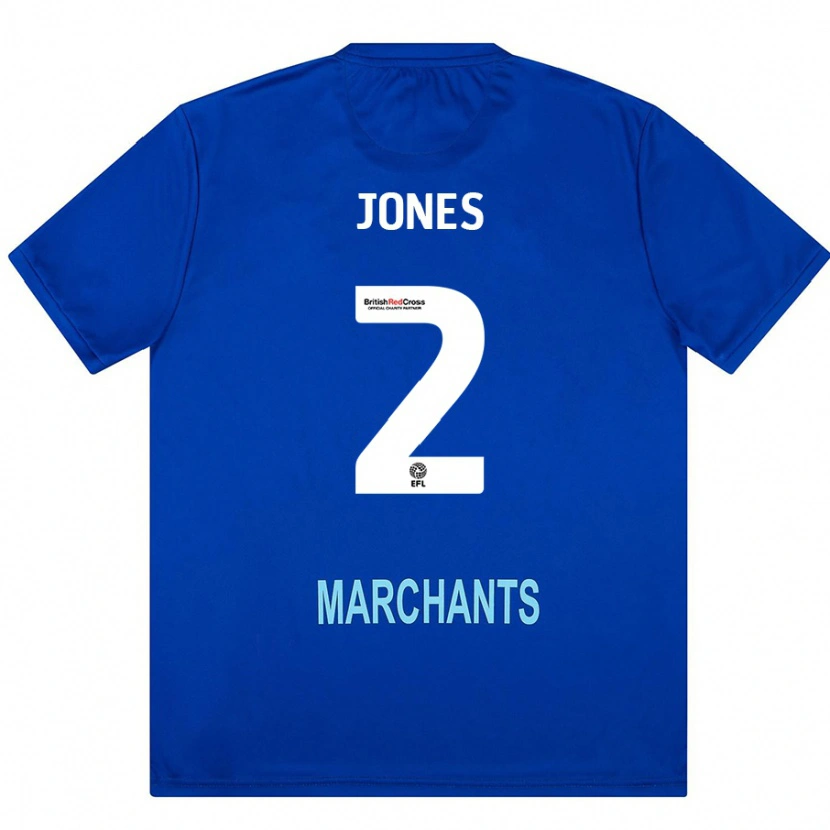Danxen Donna Maglia Courtney Jones #2 Verde Kit Gara Away 2024/25 Maglietta