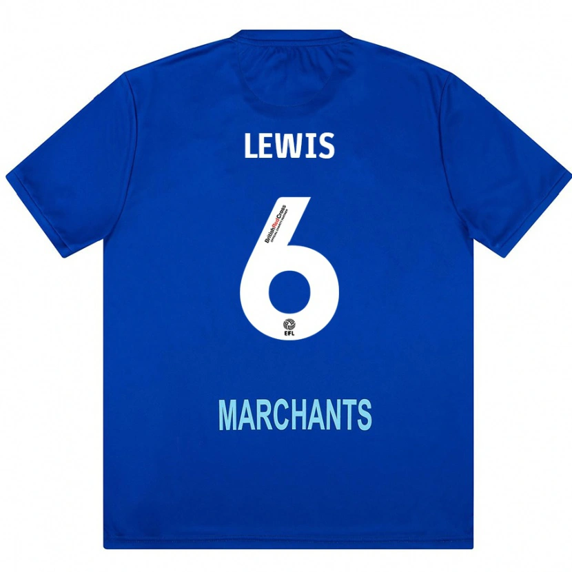 Danxen Donna Maglia Megan Lewis #6 Verde Kit Gara Away 2024/25 Maglietta