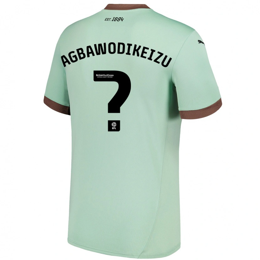 Danxen Donna Maglia Charles Ebuka Agbawodikeizu #0 Verde Pallido Kit Gara Away 2024/25 Maglietta