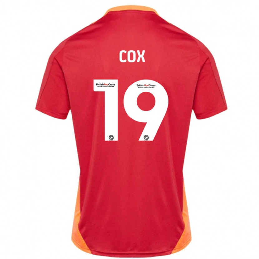 Danxen Donna Maglia Sonny Cox #19 Blu Bianco Sporco Kit Gara Away 2024/25 Maglietta