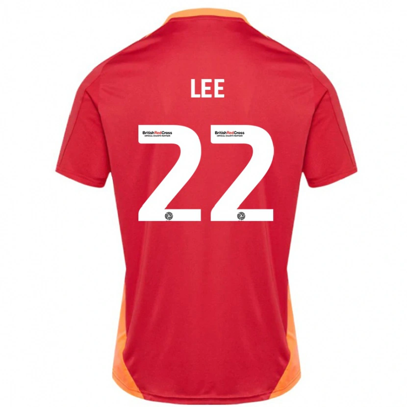 Danxen Donna Maglia Harry Lee #22 Blu Bianco Sporco Kit Gara Away 2024/25 Maglietta
