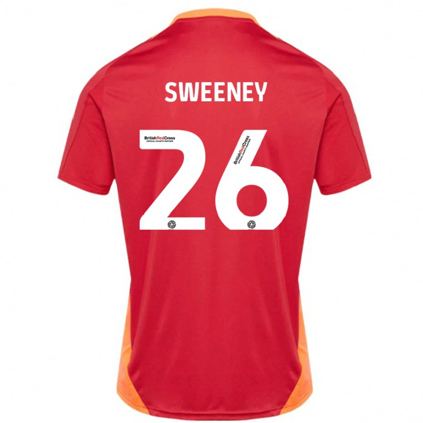 Danxen Donna Maglia Pierce Sweeney #26 Blu Bianco Sporco Kit Gara Away 2024/25 Maglietta