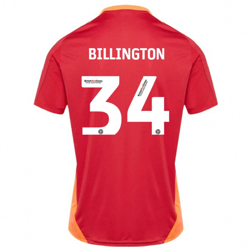 Danxen Donna Maglia Gabe Billington #34 Blu Bianco Sporco Kit Gara Away 2024/25 Maglietta