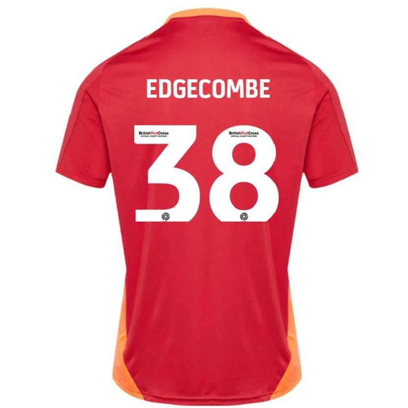 Danxen Donna Maglia Max Edgecombe #38 Blu Bianco Sporco Kit Gara Away 2024/25 Maglietta
