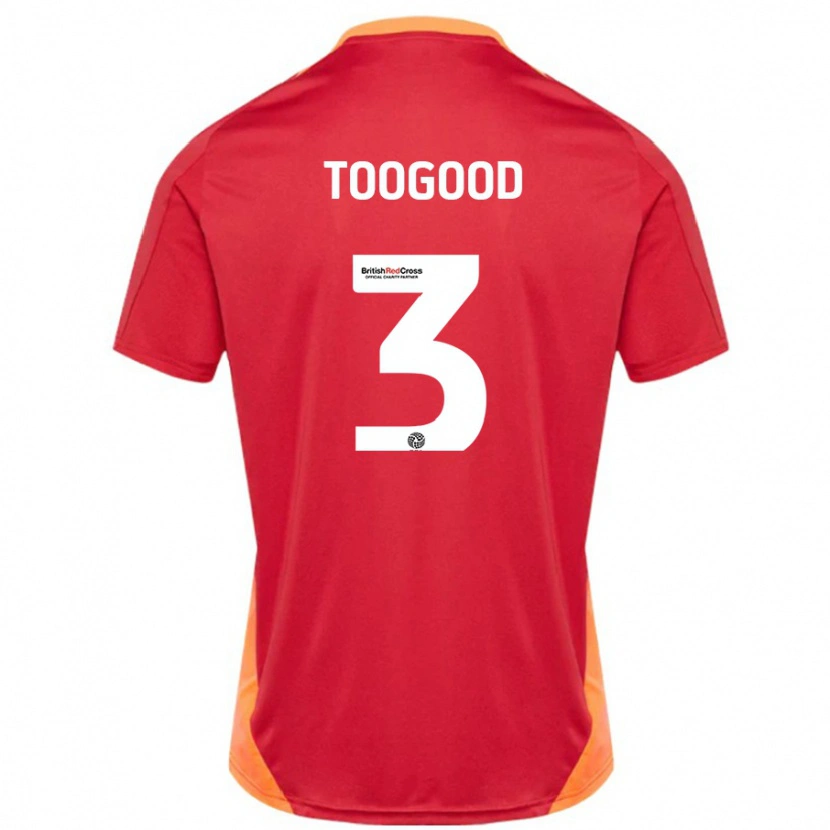 Danxen Donna Maglia Emily Toogood #3 Blu Bianco Sporco Kit Gara Away 2024/25 Maglietta