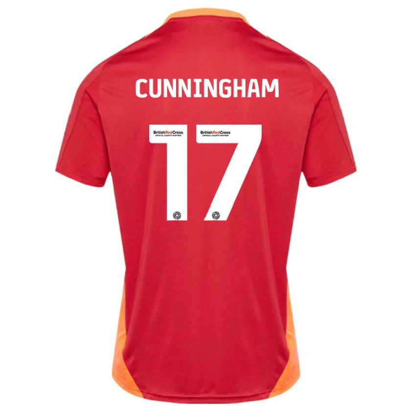 Danxen Donna Maglia Zoe Cunningham #17 Blu Bianco Sporco Kit Gara Away 2024/25 Maglietta