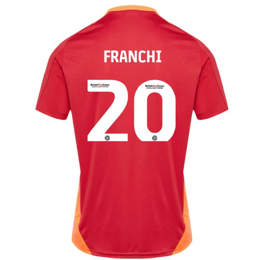 Danxen Donna Maglia Matilda Franchi #20 Blu Bianco Sporco Kit Gara Away 2024/25 Maglietta