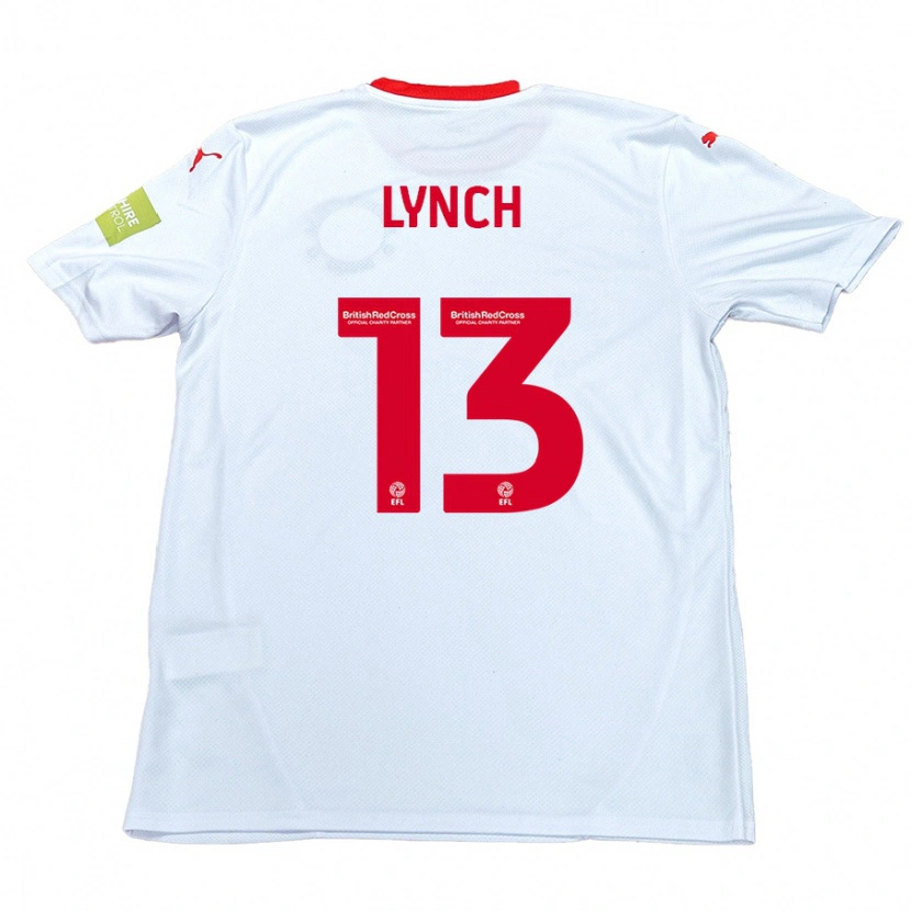 Danxen Donna Maglia Jay Lynch #13 Bianco Kit Gara Away 2024/25 Maglietta