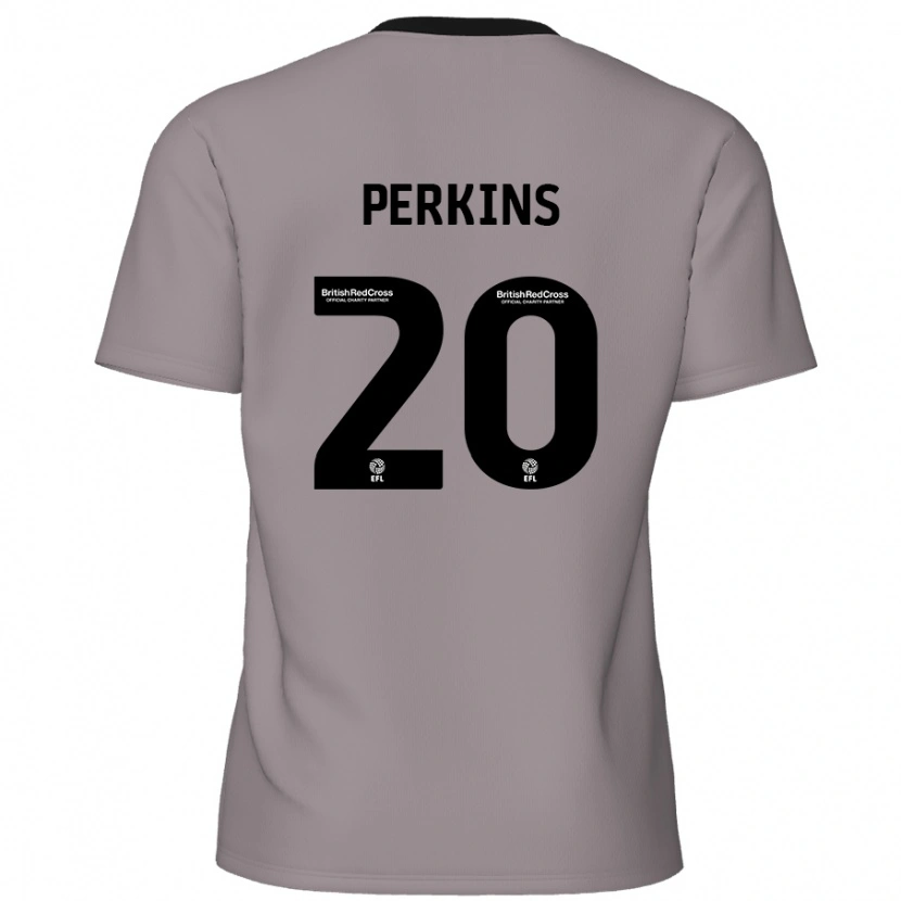 Danxen Donna Maglia Sonny Perkins #20 Grigio Kit Gara Away 2024/25 Maglietta