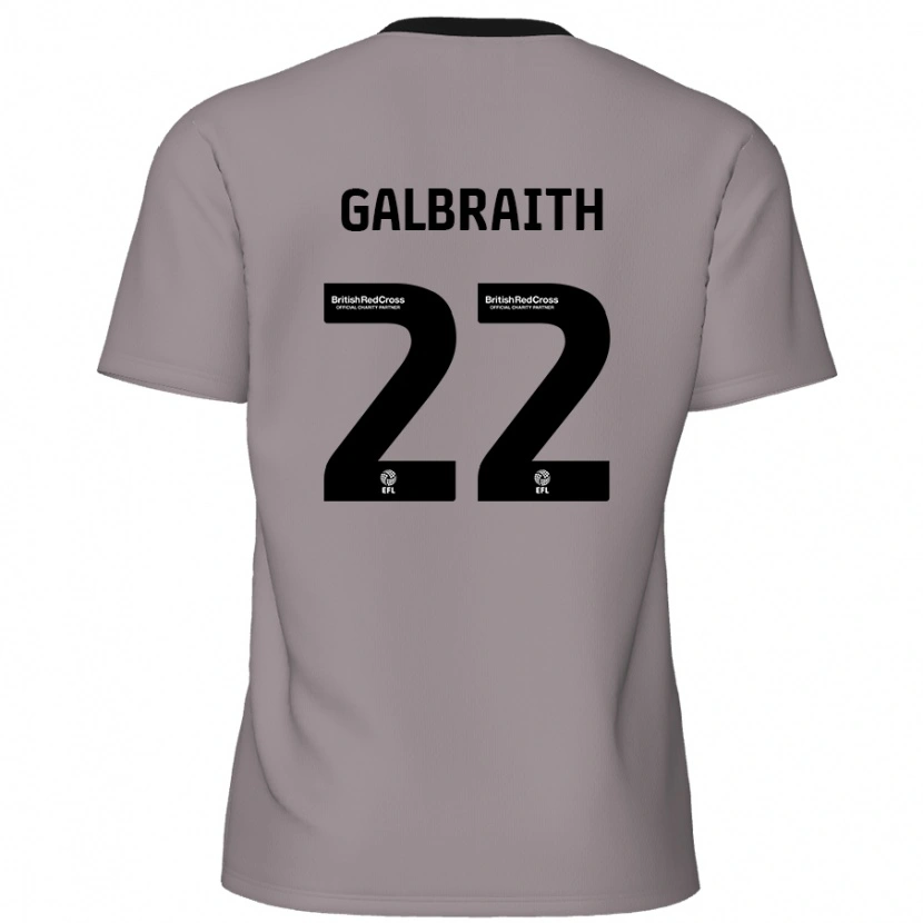 Danxen Donna Maglia Ethan Galbraith #22 Grigio Kit Gara Away 2024/25 Maglietta