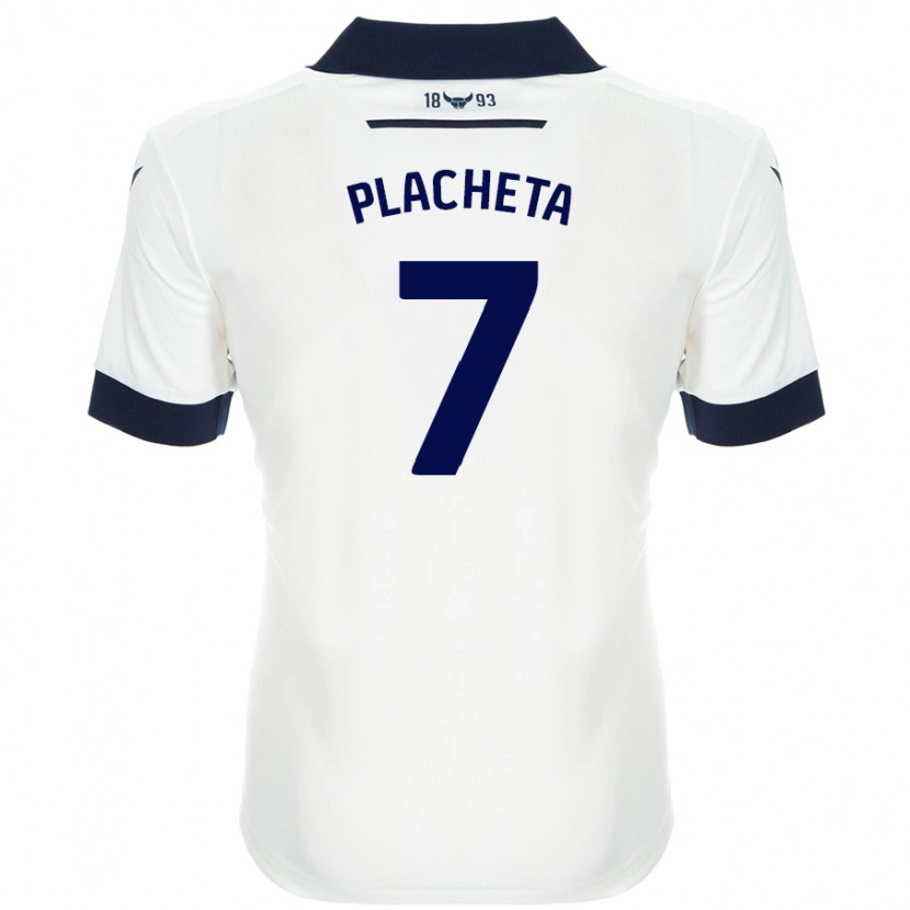 Danxen Donna Maglia Przemyslaw Placheta #7 Bianco Blu Navy Kit Gara Away 2024/25 Maglietta