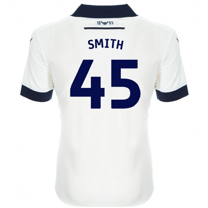 Danxen Donna Maglia Max Smith #45 Bianco Blu Navy Kit Gara Away 2024/25 Maglietta