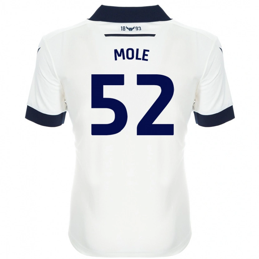 Danxen Donna Maglia Harrison Mole #52 Bianco Blu Navy Kit Gara Away 2024/25 Maglietta