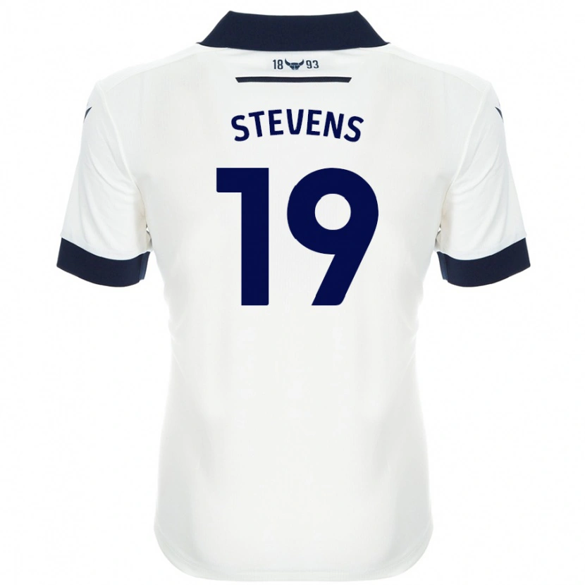 Danxen Donna Maglia Lily Stevens #19 Bianco Blu Navy Kit Gara Away 2024/25 Maglietta
