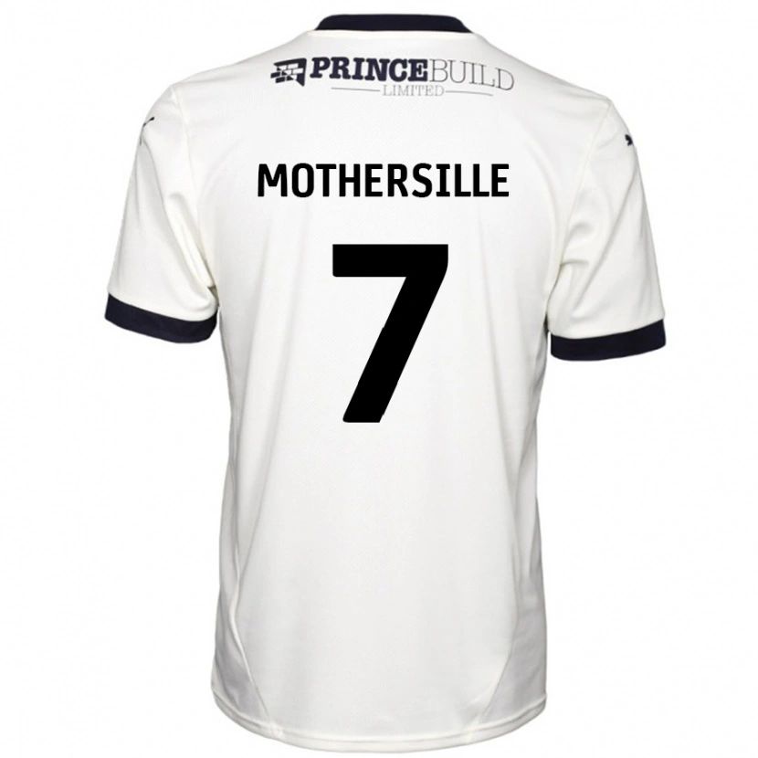 Danxen Donna Maglia Malik Mothersille #7 Bianco Sporco Nero Kit Gara Away 2024/25 Maglietta
