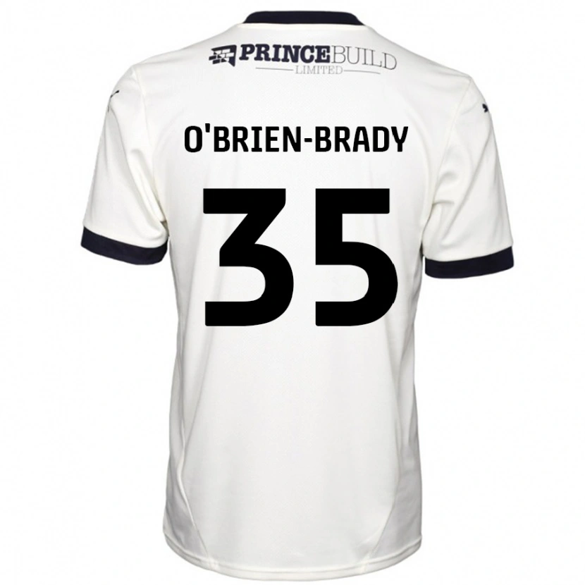 Danxen Donna Maglia Donay O'brien-Brady #35 Bianco Sporco Nero Kit Gara Away 2024/25 Maglietta