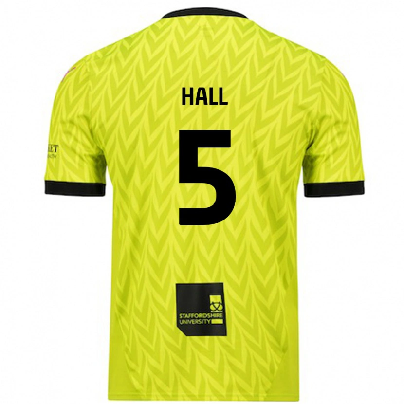 Danxen Donna Maglia Connor Hall #5 Verde Fluorescente Kit Gara Away 2024/25 Maglietta