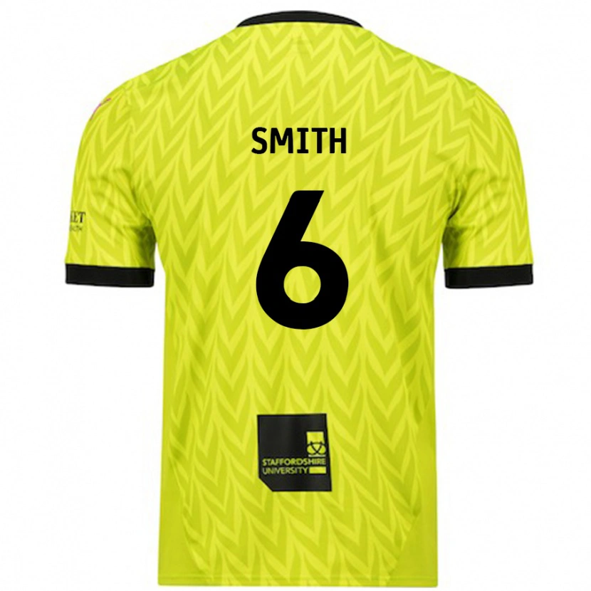 Danxen Donna Maglia Nathan Smith #6 Verde Fluorescente Kit Gara Away 2024/25 Maglietta