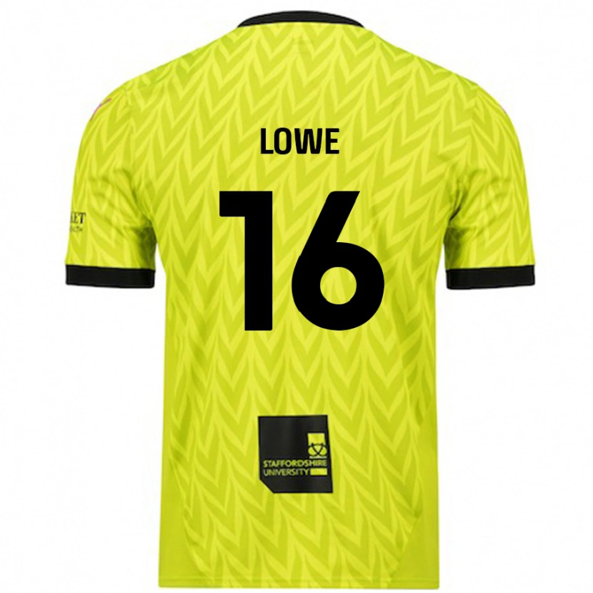 Danxen Donna Maglia Jason Lowe #16 Verde Fluorescente Kit Gara Away 2024/25 Maglietta
