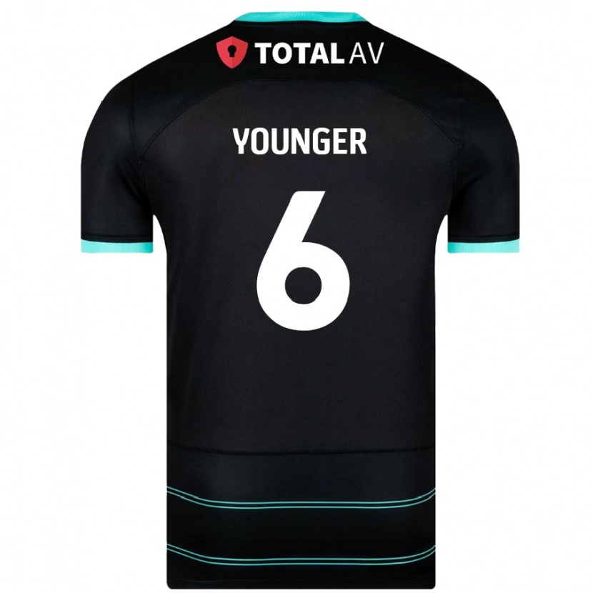 Danxen Donna Maglia Jazz Younger #6 Nero Kit Gara Away 2024/25 Maglietta