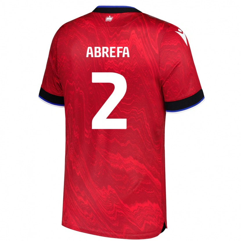Danxen Donna Maglia Kelvin Abrefa #2 Rosso Nero Kit Gara Away 2024/25 Maglietta