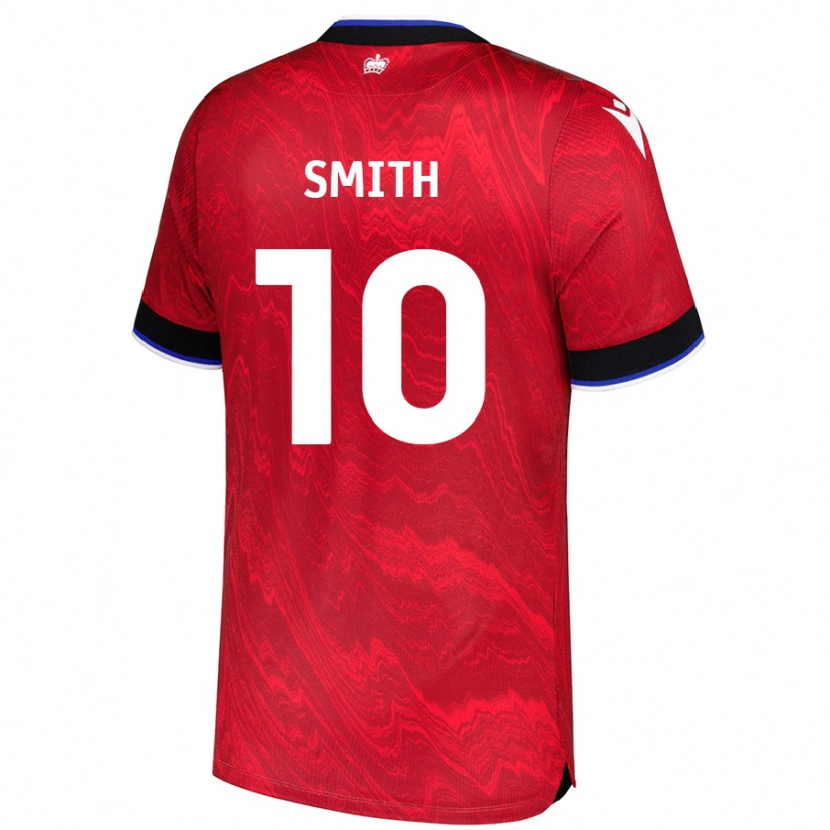 Danxen Donna Maglia Sam Smith #10 Rosso Nero Kit Gara Away 2024/25 Maglietta