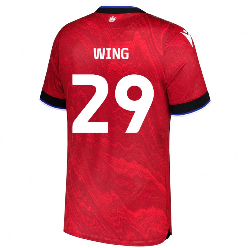 Danxen Donna Maglia Lewis Wing #29 Rosso Nero Kit Gara Away 2024/25 Maglietta