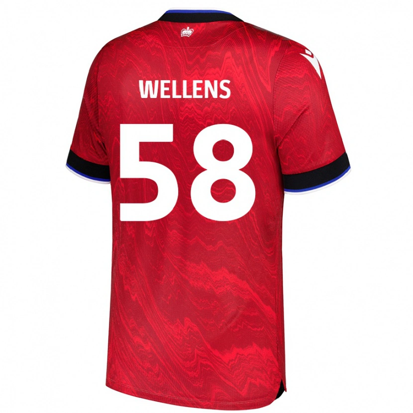 Danxen Donna Maglia Charlie Wellens #58 Rosso Nero Kit Gara Away 2024/25 Maglietta