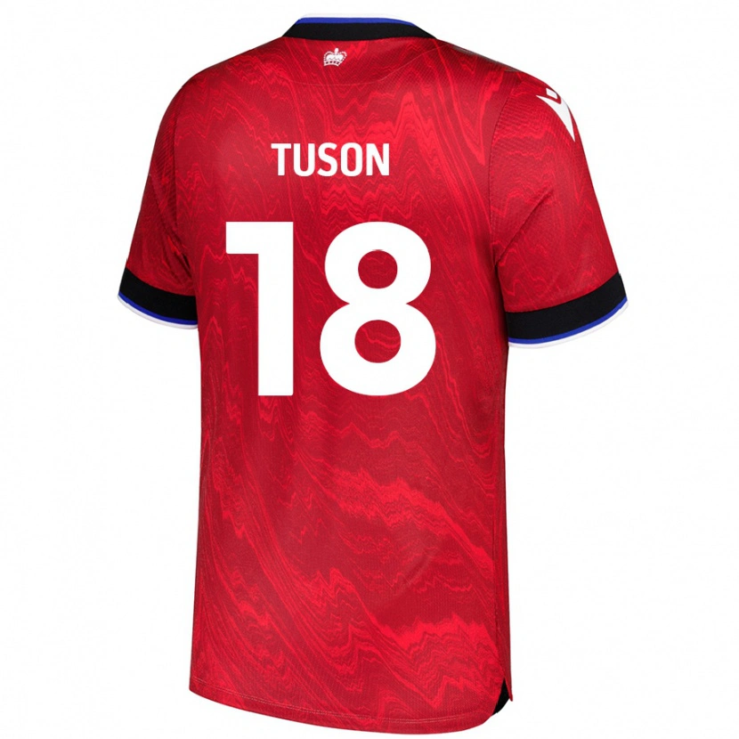 Danxen Donna Maglia Freya Meadows-Tuson #18 Rosso Nero Kit Gara Away 2024/25 Maglietta