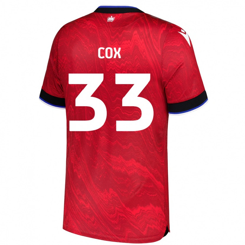 Danxen Donna Maglia Bella Cox #33 Rosso Nero Kit Gara Away 2024/25 Maglietta