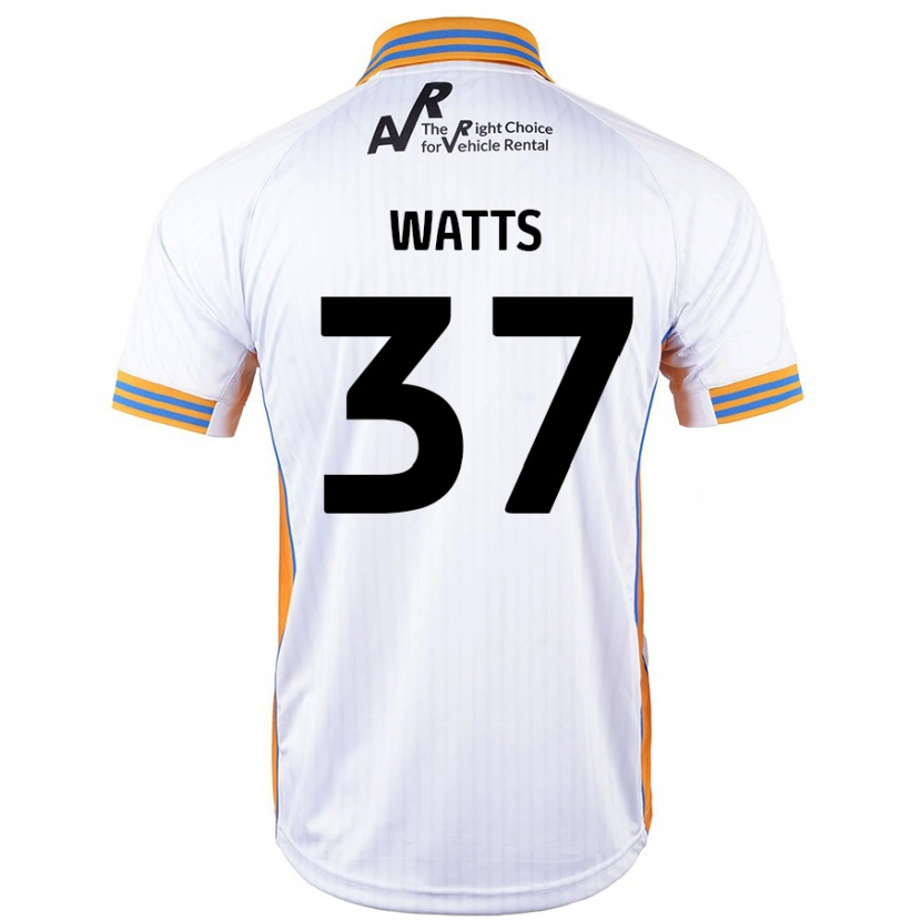 Danxen Donna Maglia Harvey Watts #37 Bianco Kit Gara Away 2024/25 Maglietta