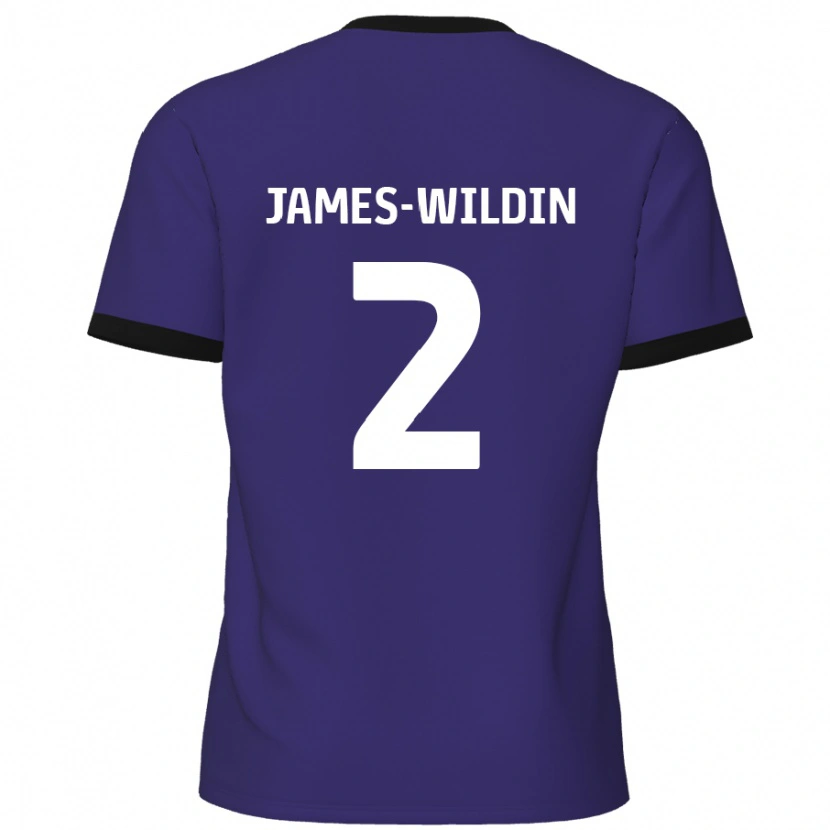 Danxen Donna Maglia Luther James-Wildin #2 Viola Kit Gara Away 2024/25 Maglietta