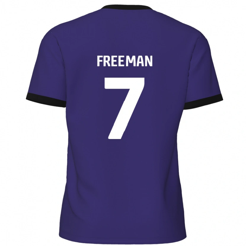 Danxen Donna Maglia Nick Freeman #7 Viola Kit Gara Away 2024/25 Maglietta