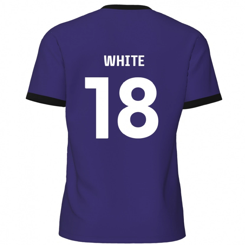 Danxen Donna Maglia Harvey White #18 Viola Kit Gara Away 2024/25 Maglietta