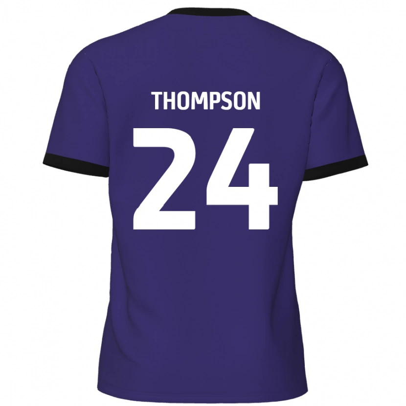 Danxen Donna Maglia Ben Thompson #24 Viola Kit Gara Away 2024/25 Maglietta