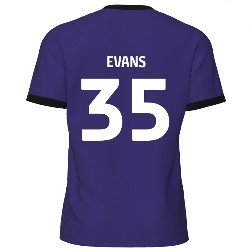 Danxen Donna Maglia Makise Evans #35 Viola Kit Gara Away 2024/25 Maglietta