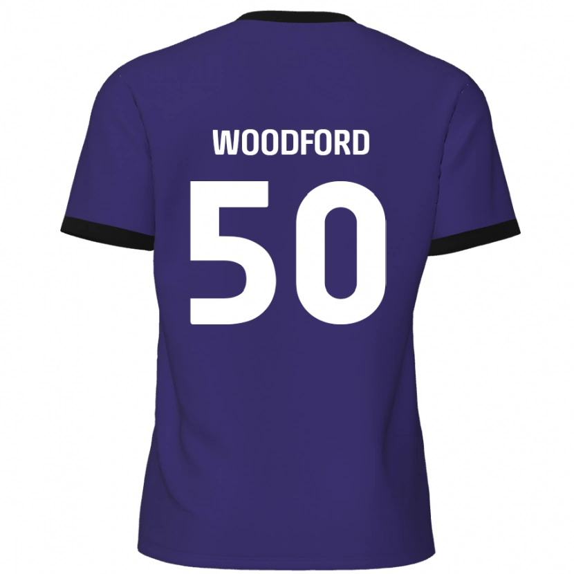 Danxen Donna Maglia Max Woodford #50 Viola Kit Gara Away 2024/25 Maglietta