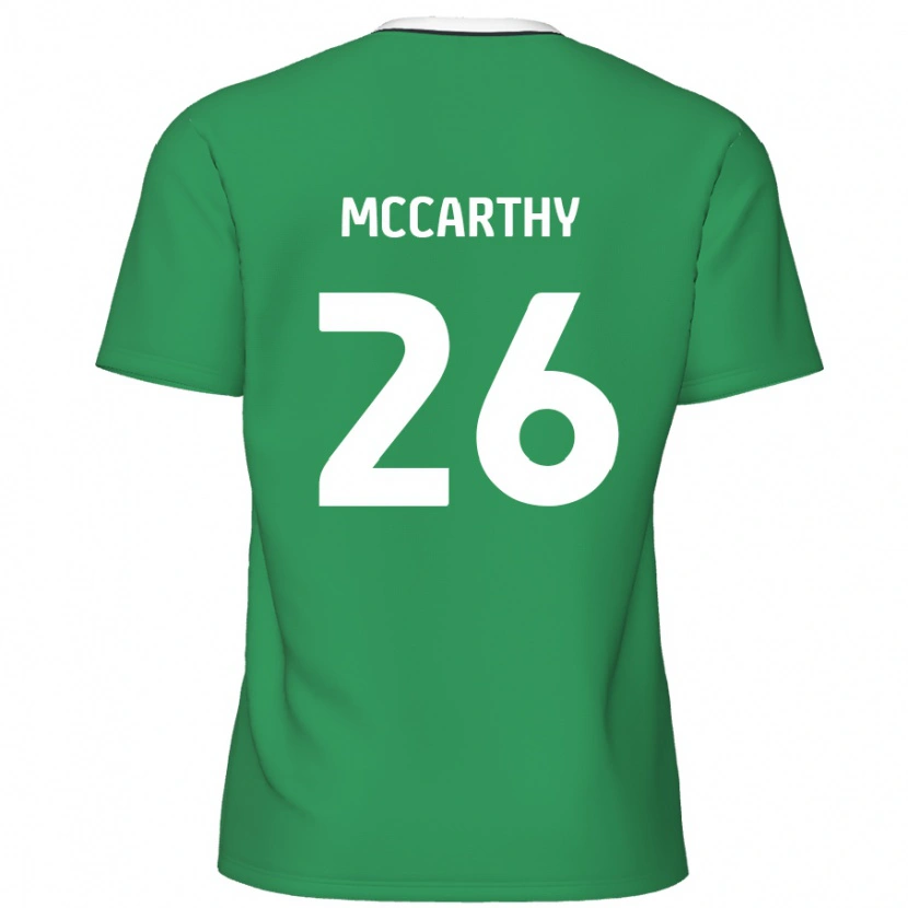 Danxen Donna Maglia Jason Mccarthy #26 Verde Strisce Bianche Kit Gara Away 2024/25 Maglietta