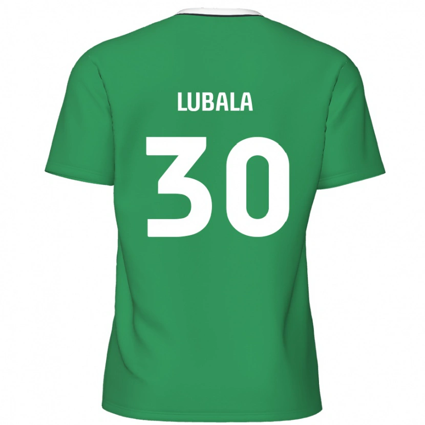 Danxen Donna Maglia Bez Lubala #30 Verde Strisce Bianche Kit Gara Away 2024/25 Maglietta