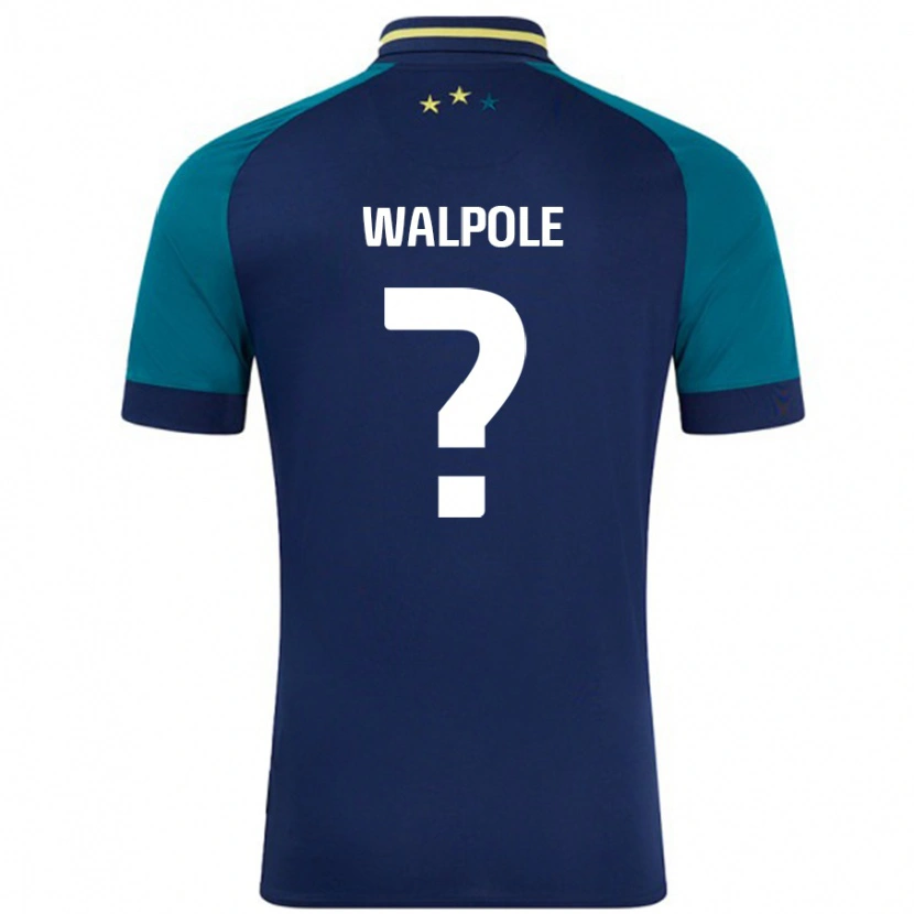 Danxen Donna Maglia Alex Walpole #0 Blu Navy Verde Scuro Kit Gara Away 2024/25 Maglietta