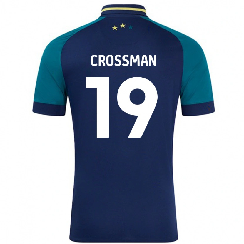 Danxen Donna Maglia Paige Crossman #19 Blu Navy Verde Scuro Kit Gara Away 2024/25 Maglietta