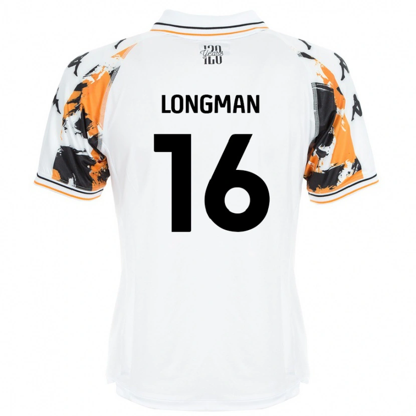 Danxen Donna Maglia Ryan Longman #16 Bianco Kit Gara Away 2024/25 Maglietta