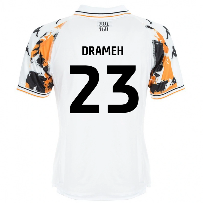 Danxen Donna Maglia Cody Drameh #23 Bianco Kit Gara Away 2024/25 Maglietta