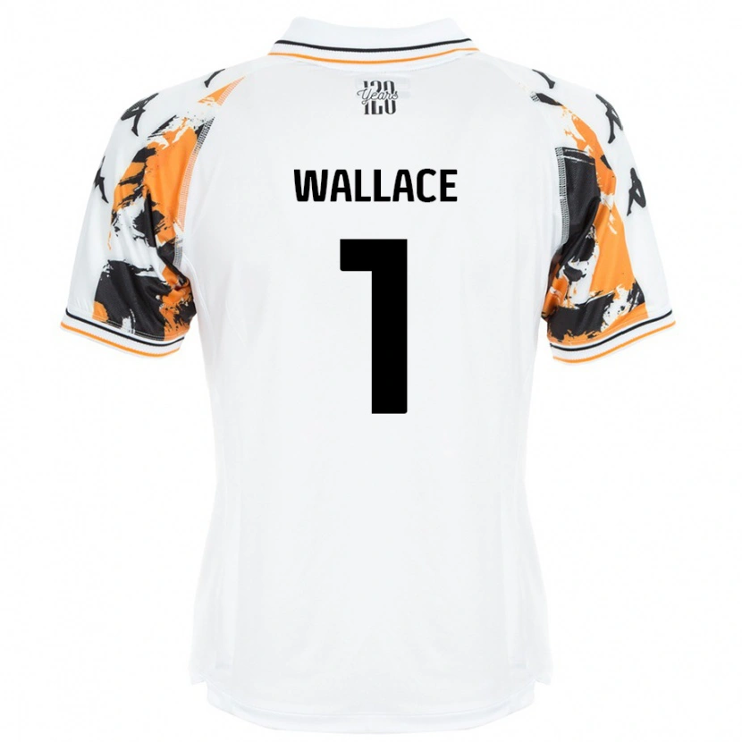 Danxen Donna Maglia Abbi Wallace #1 Bianco Kit Gara Away 2024/25 Maglietta