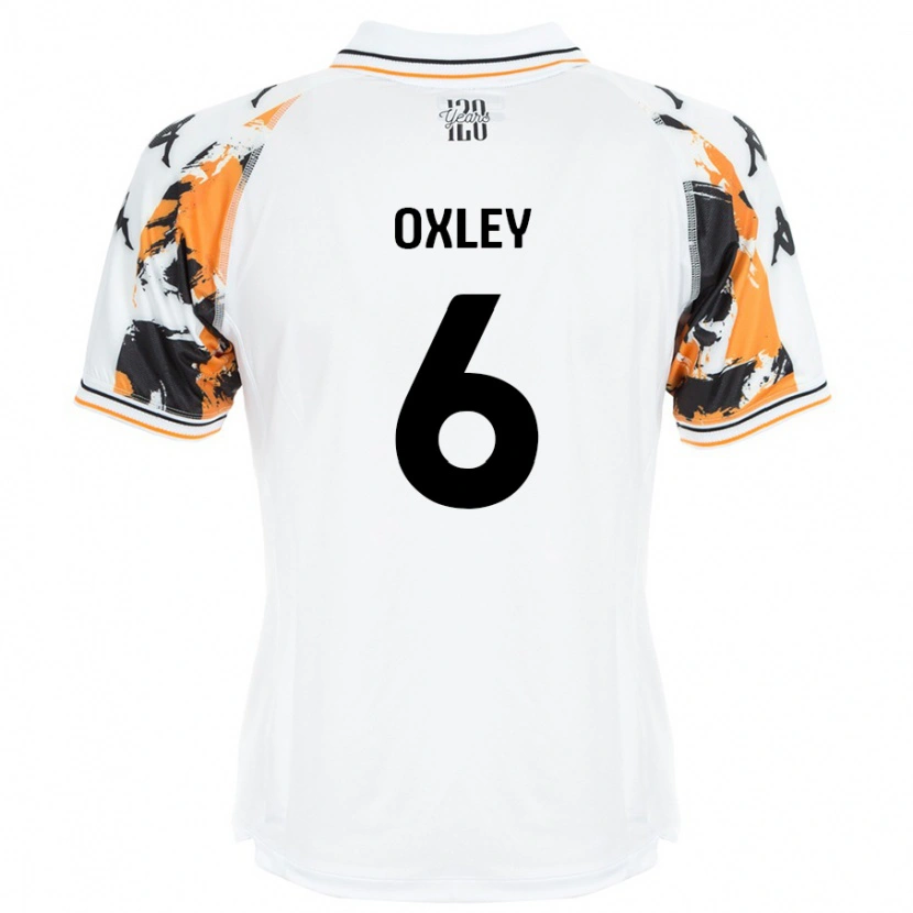 Danxen Donna Maglia Tilly Oxley #6 Bianco Kit Gara Away 2024/25 Maglietta