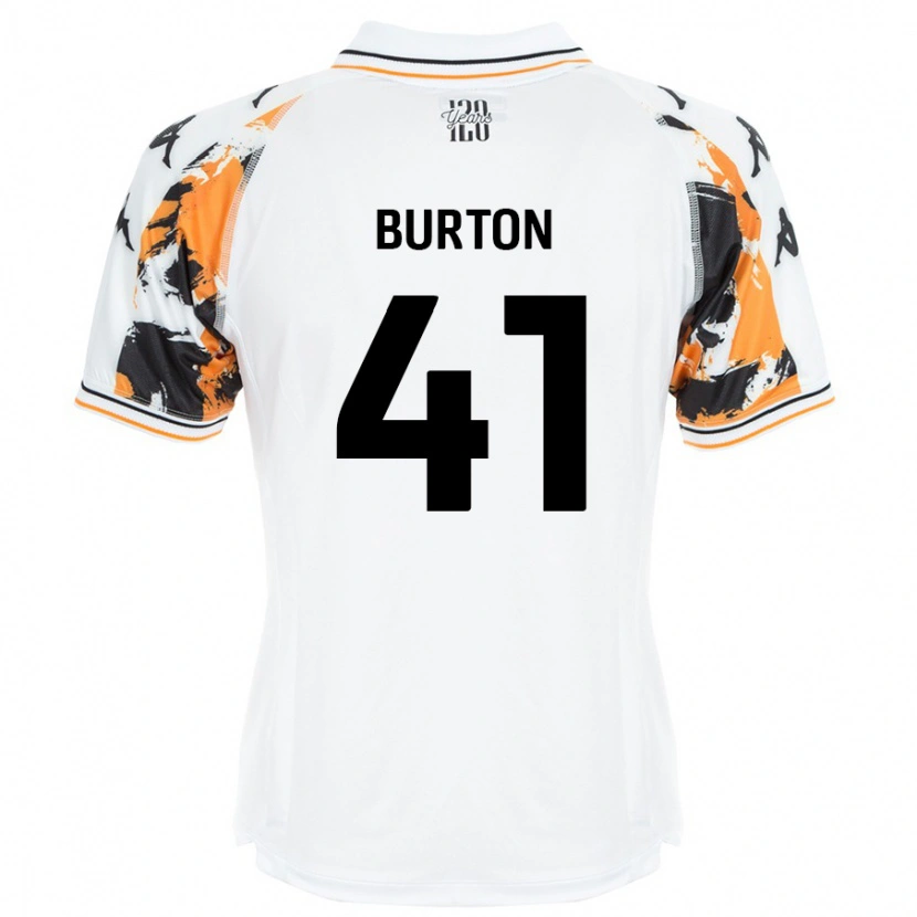 Danxen Donna Maglia Jess Burton #41 Bianco Kit Gara Away 2024/25 Maglietta